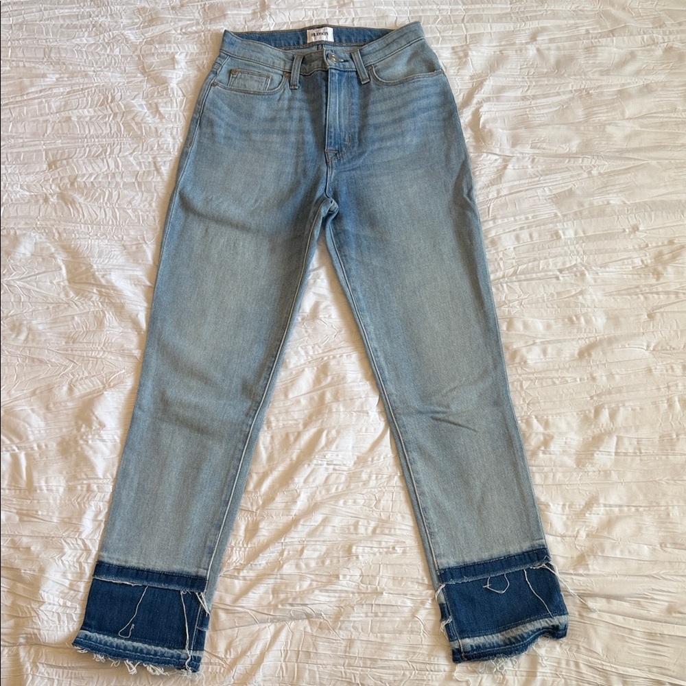 Hudson Jeans Light Blue Straight Leg Denim